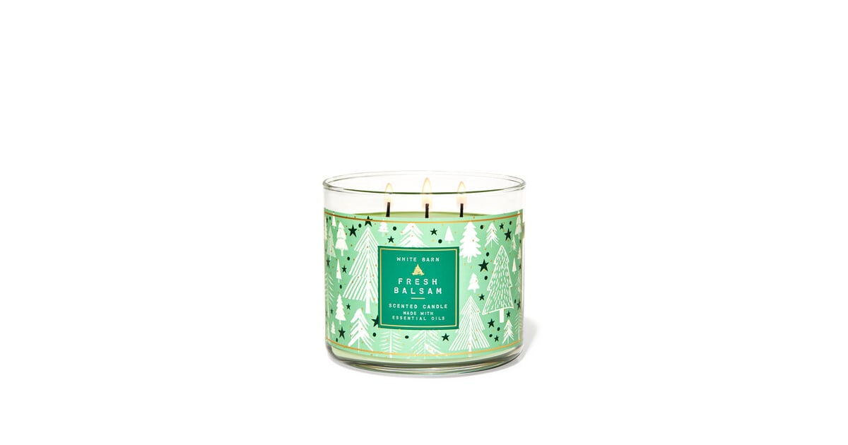 Fresh Balsam ThreeWick Candle Bath & Body Works Holiday Candles 2020