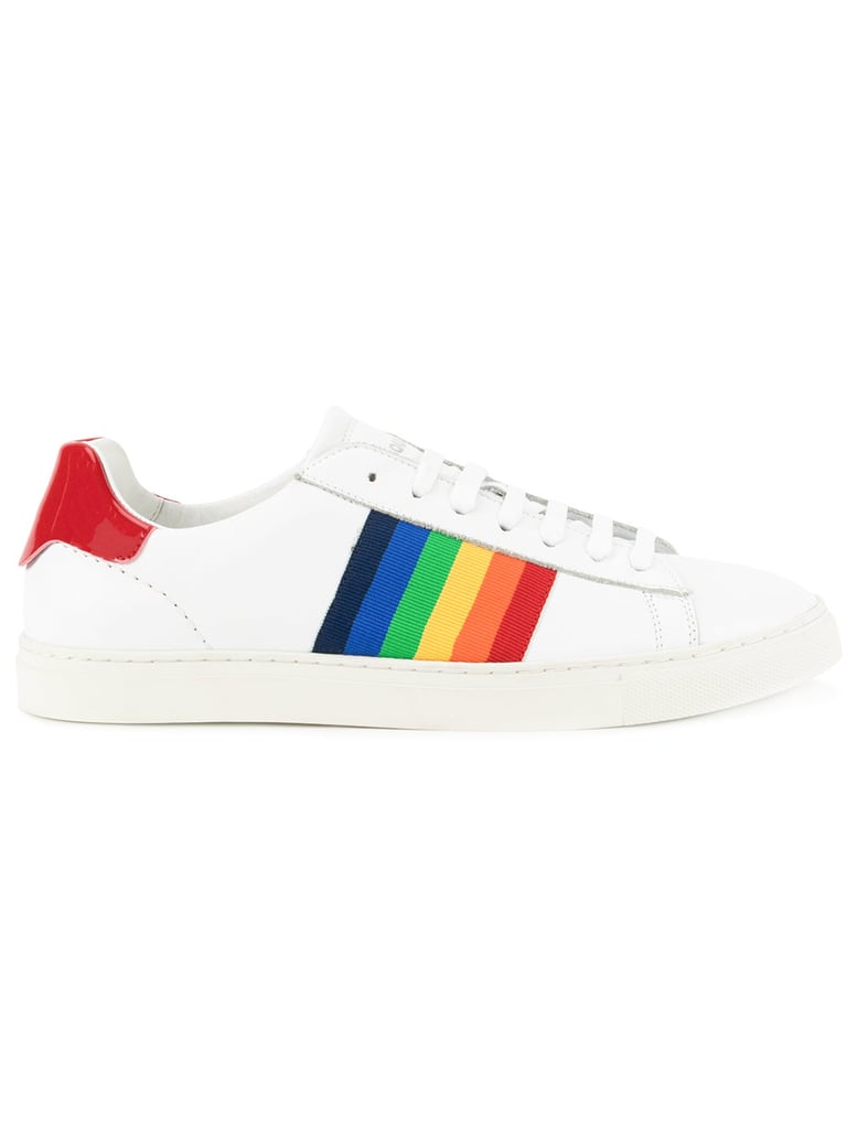 DSQUARED2 Rainbow Stripe Low-Top Sneakers