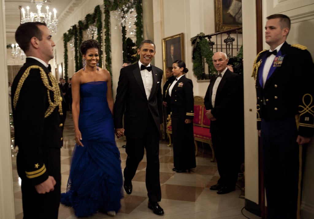 Wearing Vera Wang at the Kennedy Center Honorees reception in 2011.