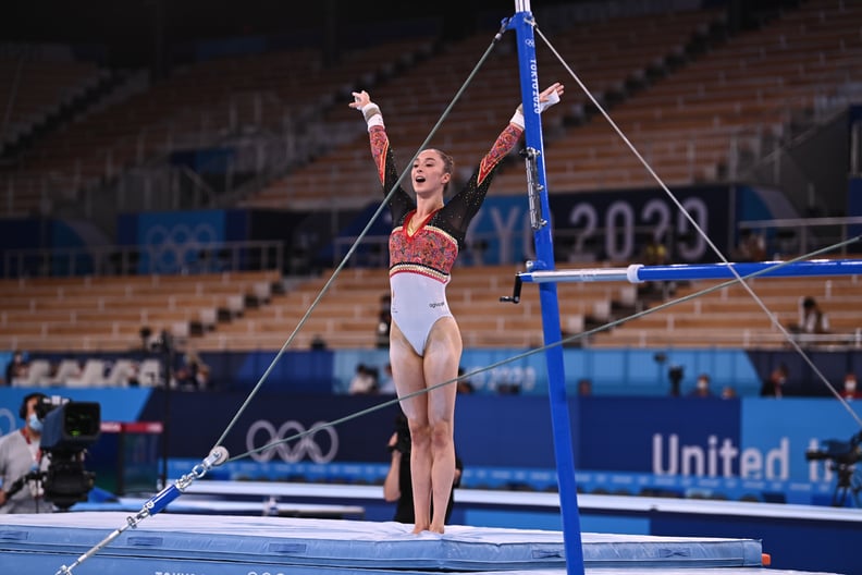 Nina Derwael Wins Gold in the Tokyo Olympics Women's Gymnastics Bars Final
