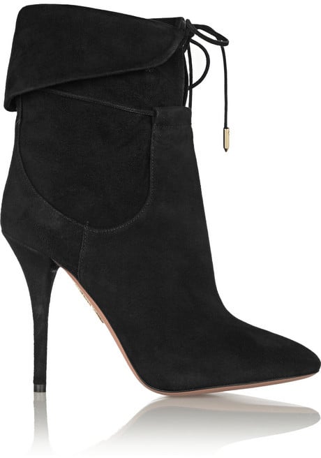 Aquazzura x Olivia Palermo Suede Ankle Boots