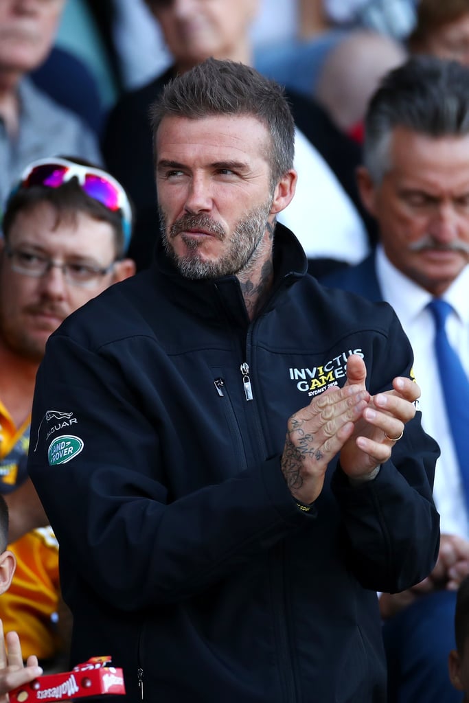 David Beckham With Romeo and Cruz at the 2018 Invictus Games