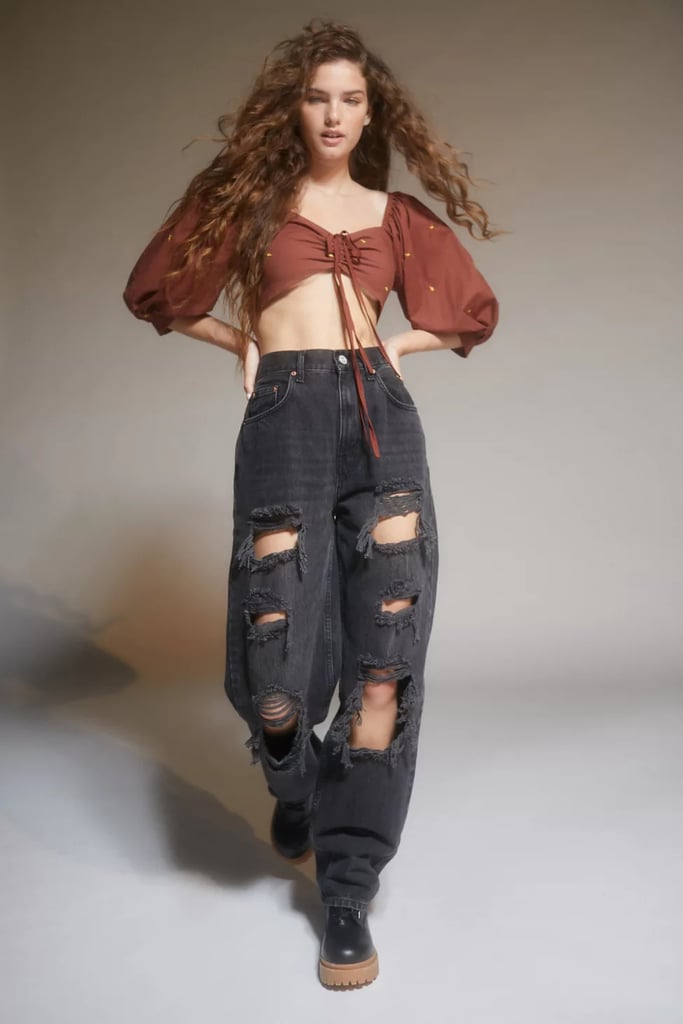 Distressed Denim: BDG High-Waisted Baggy Jean