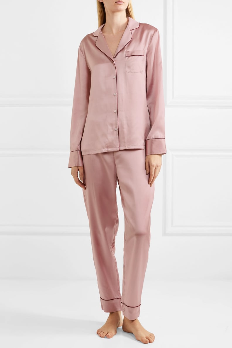 Stella McCartney Poppy Snoozing Silk-Satin Pajama Set