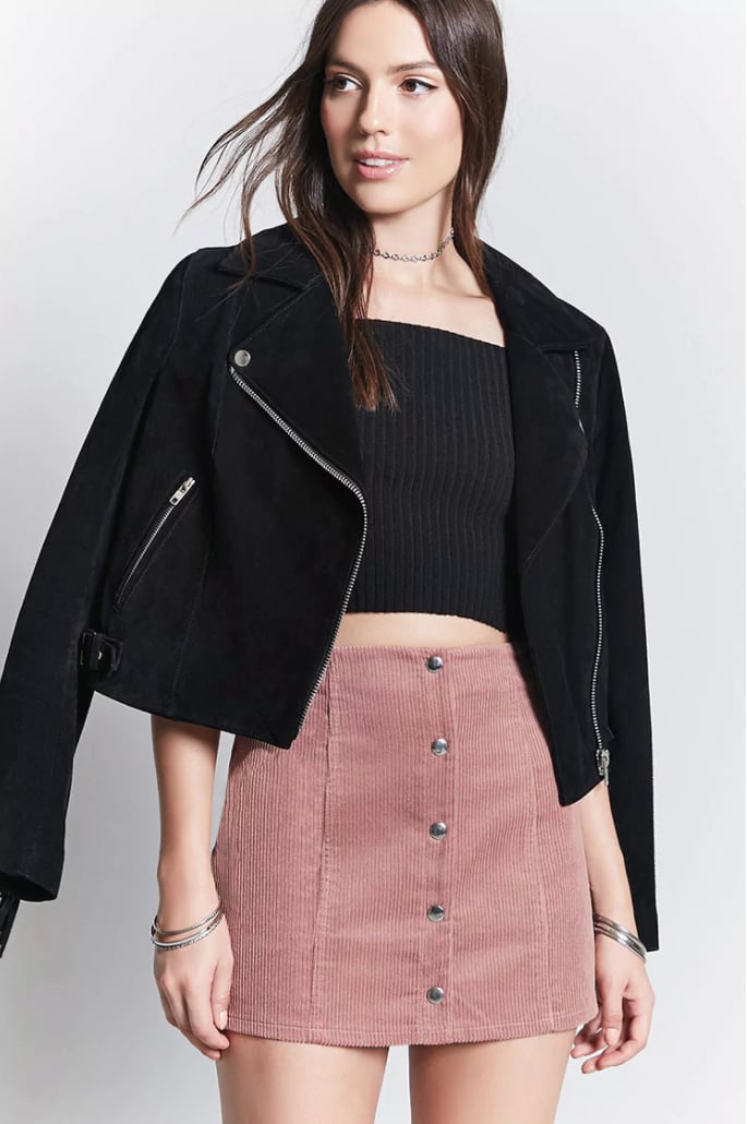 Forever 21 Corduroy Button-Front Skirt | Fall Outfit Ideas From Forever ...