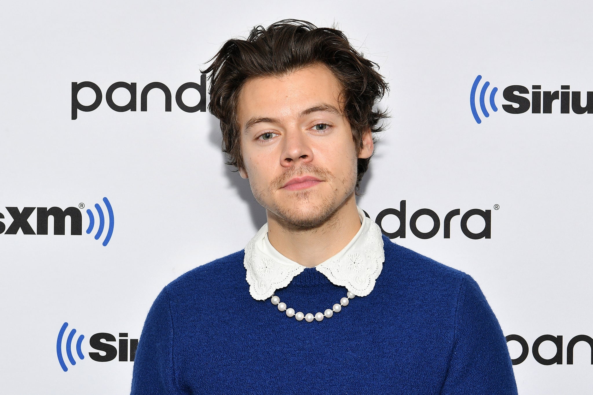 NEW YORK, NEW YORK - MARCH 02: (EXCLUSIVE COVERAGE) Harry Styles visits SiriusXM Studios on March 02, 2020 in New York City. (Photo by Dia Dipasupil/Getty Images)