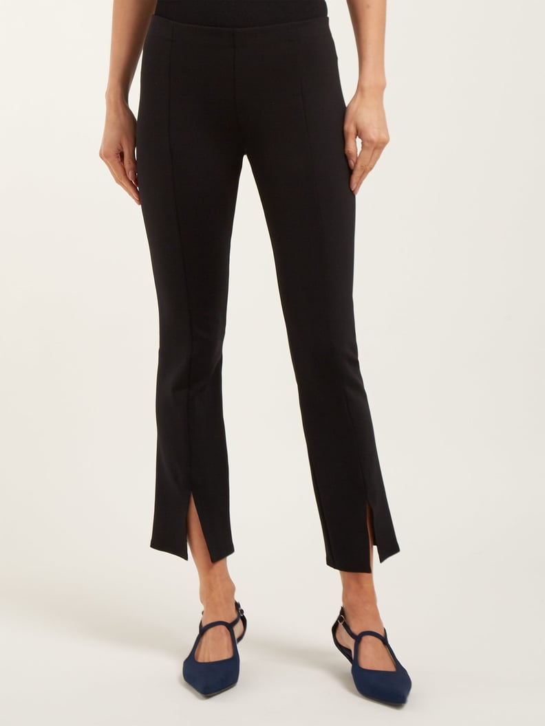 Make Some Plans Black High-Waisted Slit Trouser Pants