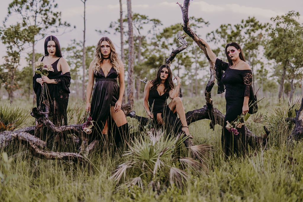 Witch-Inspired Halloween Wedding Shoot​