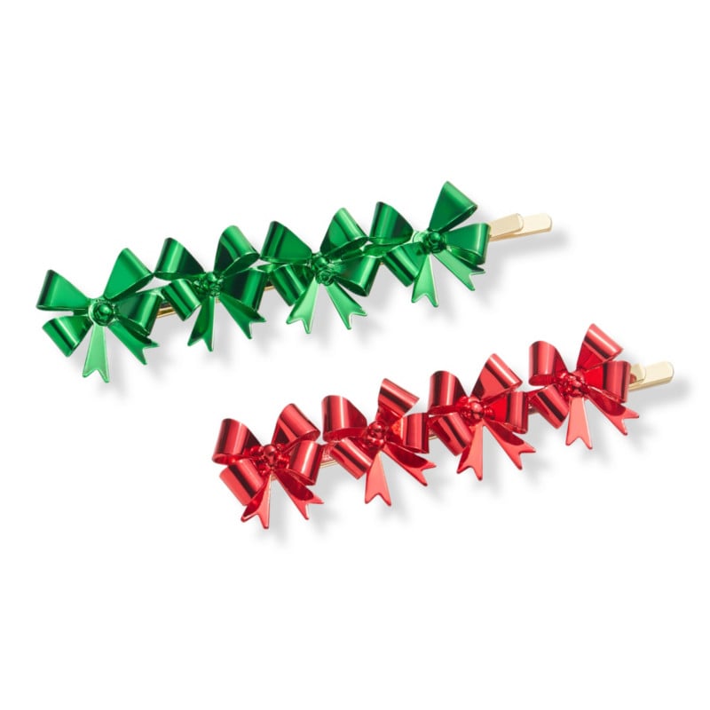 Colourful Bows: BaubleBar Be Merry Clip Set