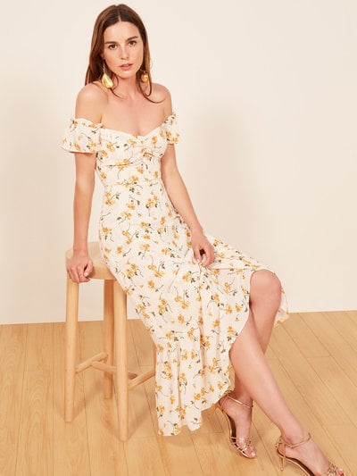 Reformation butterfly dress white hot sale