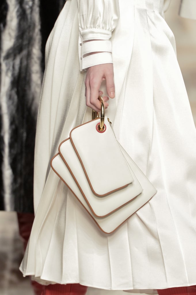 The new Fendi key fob holds an accordion of clutches.