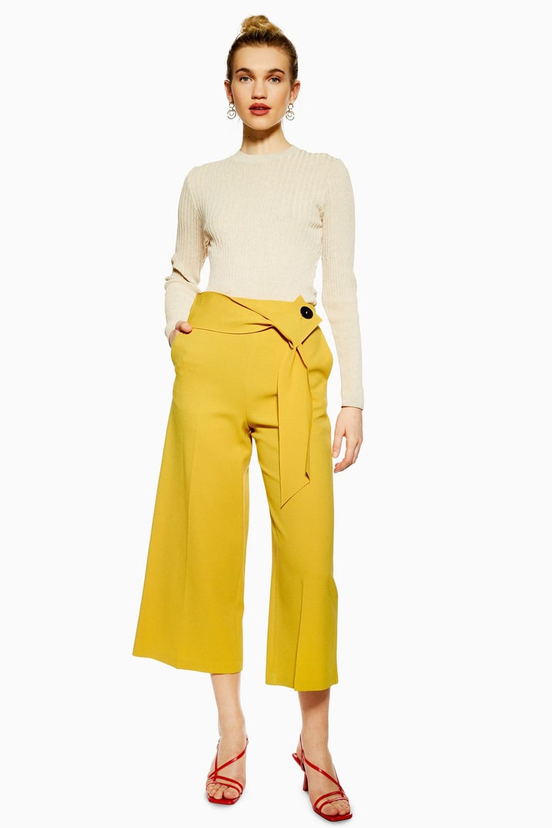 Topshop on sale cropped trousers