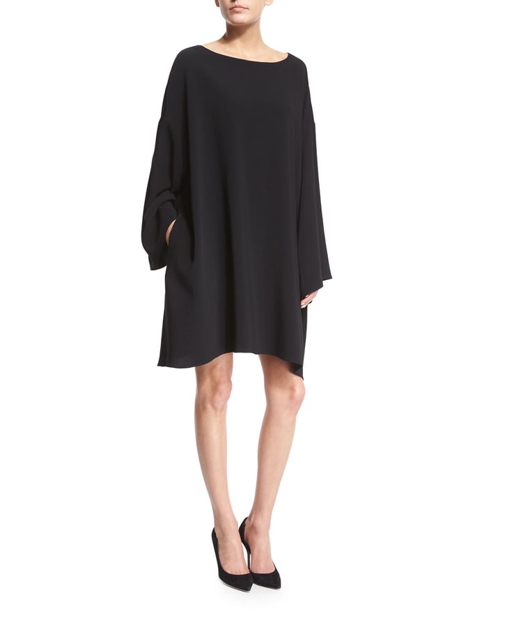 The Row Long-Sleeve Mini Caftan Dress 