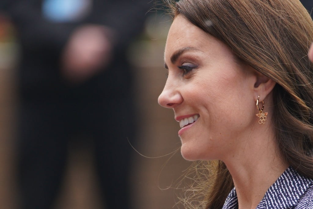 Kate Middleton Wears Symbolic Bee Earrings in Manchester