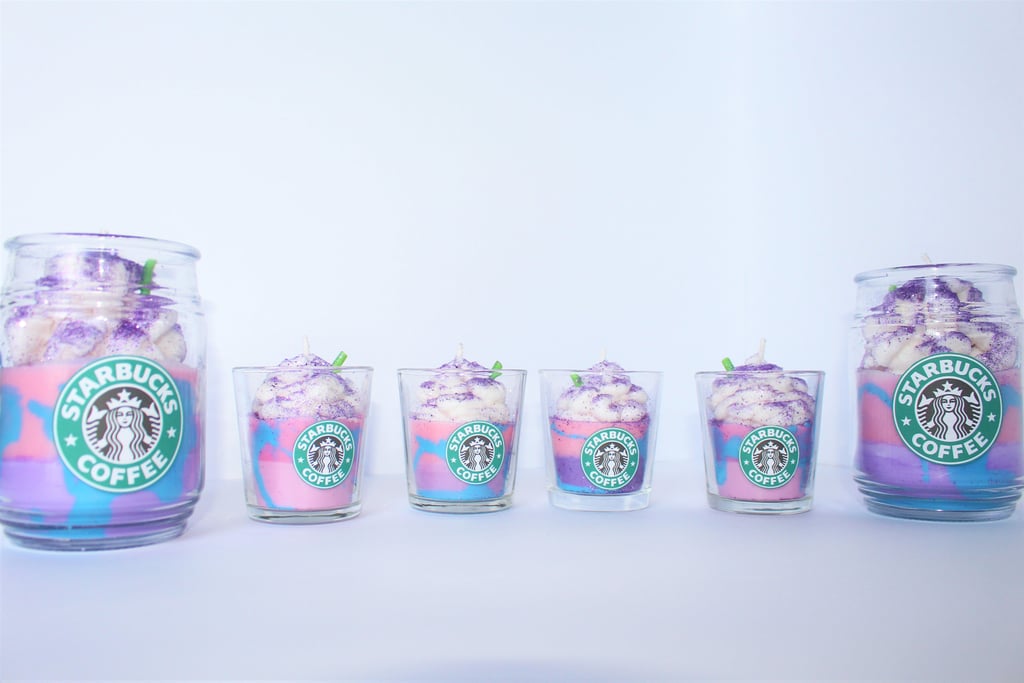 Starbucks Unicorn Frappuccino Candle — Small ($13)
