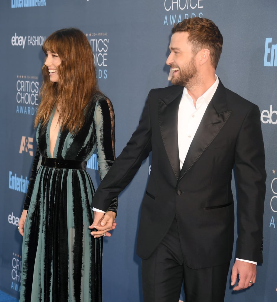 Justin Timberlake and Jessica Biel at 2017 Critics' Choice