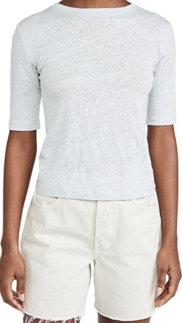 Vince Linen Relaxed Crew Tee