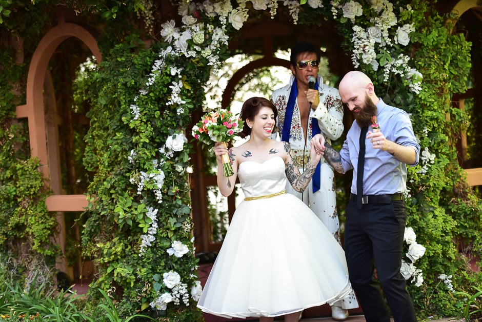 Tropical Las Vegas Wedding