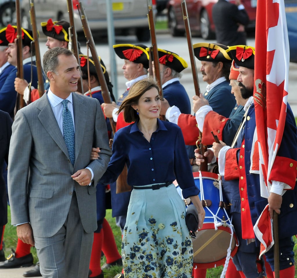 Queen Letizia and King Felipe Visit St. Augustine