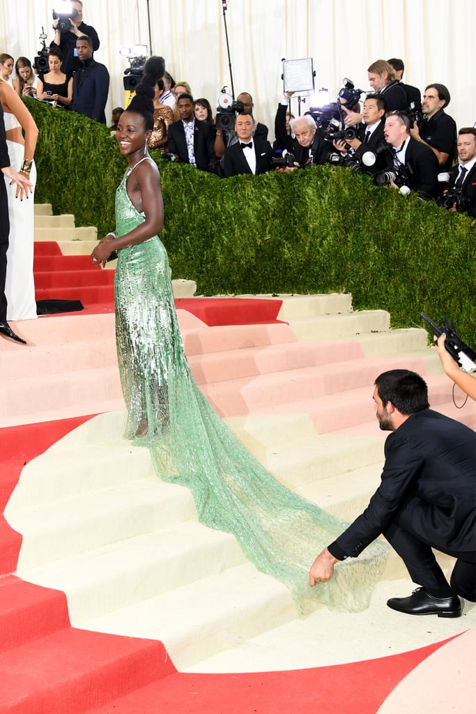 Lupita Nyong'o Calvin Klein Dress Met Gala 2016