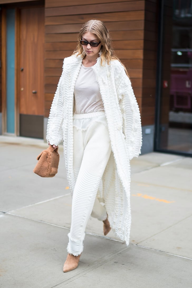 Gigi Wearing All White | Gigi Hadid at Fashion Week Spring 2019 ...