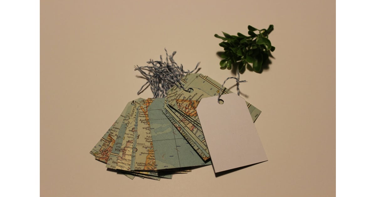 Map Gift Tag or Bookmark Cool Upcycling Projects to Try in 2023