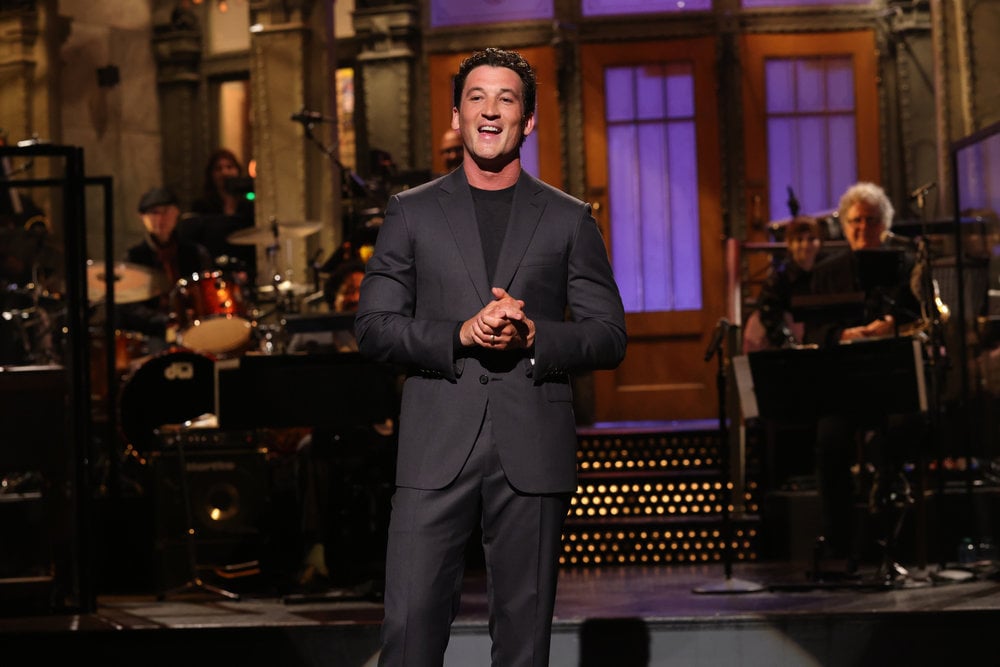 Miles Teller Shows Home Video During SNL Monologue