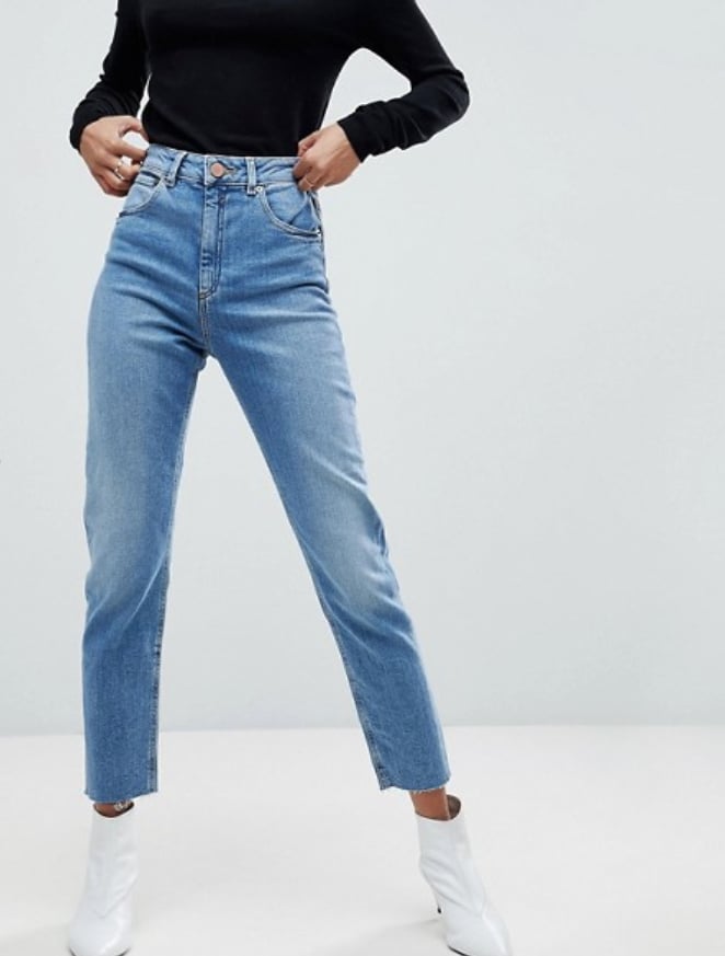asos farleigh high waist slim mom jeans review