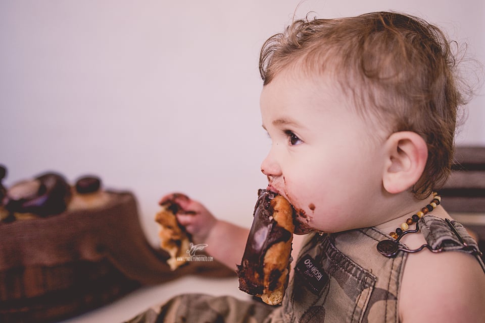 First Birthday Doughnut Smash Photoshoot