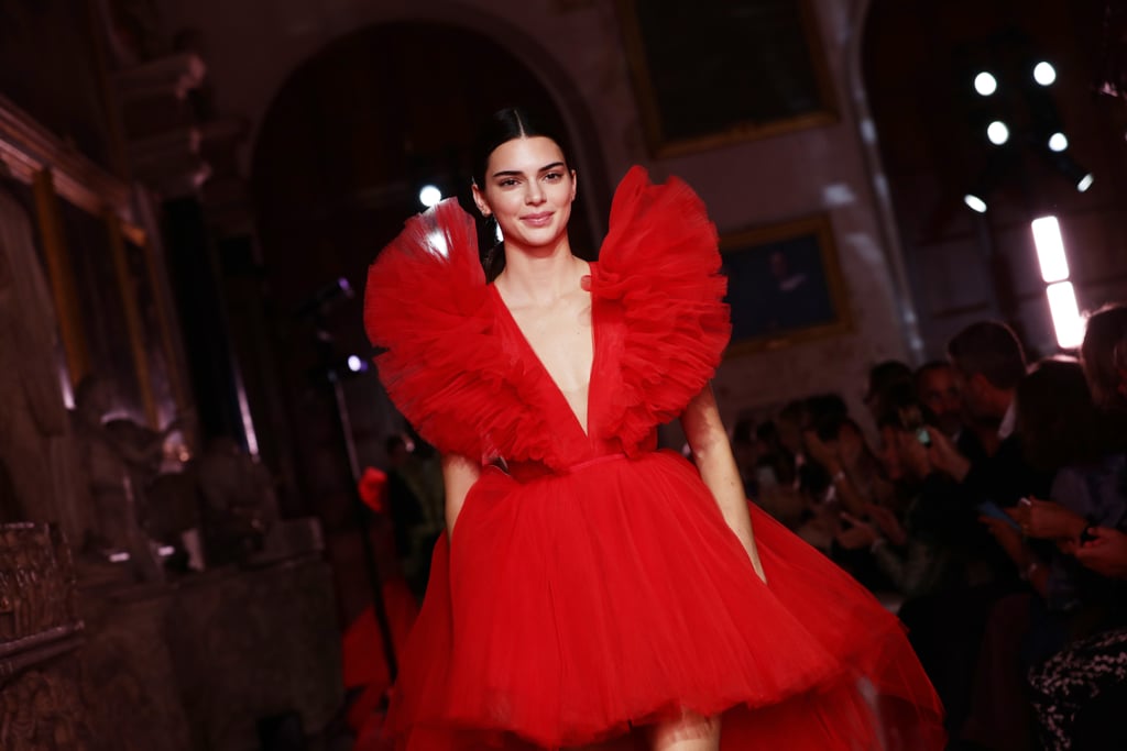 Kendall Jenner Walking the Runway at the Giambattista Valli Loves H&M Show in Rome in October 2019