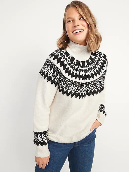 Old Navy Cosy Fair Isle Turtleneck Sweater