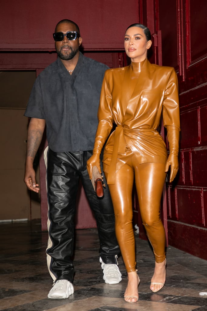 Kim Kardashian West and Kanye at the Sunday Service at Paris Fashion Week Fall 2020