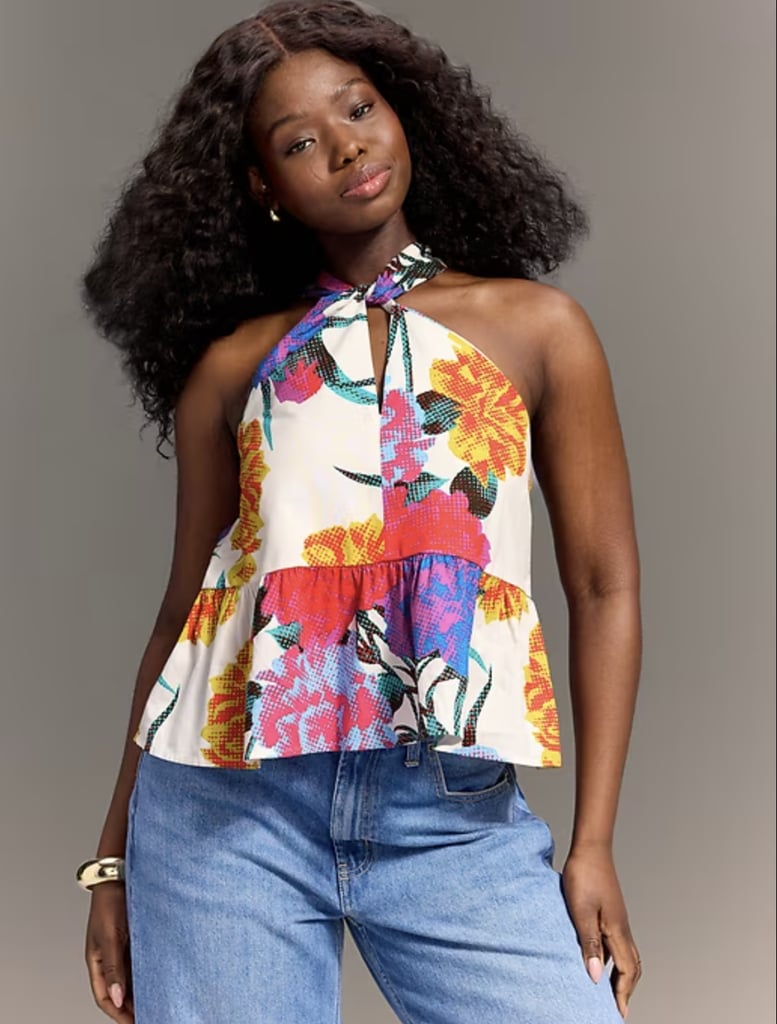 Old Navy x Christopher John Rogers Halter Peplum Top