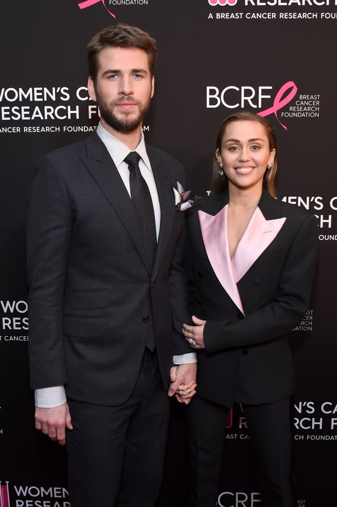 Miley Cyrus Liam Hemsworth at Cancer Research Fund Gala 2019
