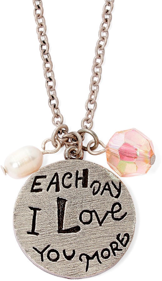 Messages From the Heart "I Love You More" Pendant Necklace