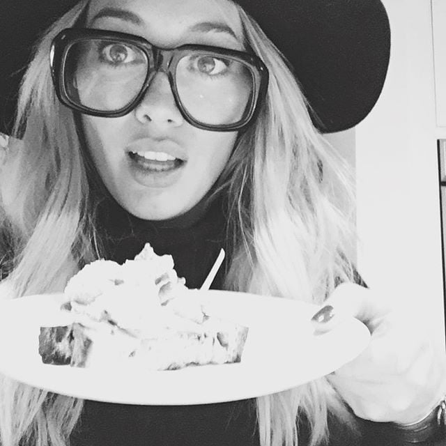 Hilary Duff ate leftovers.