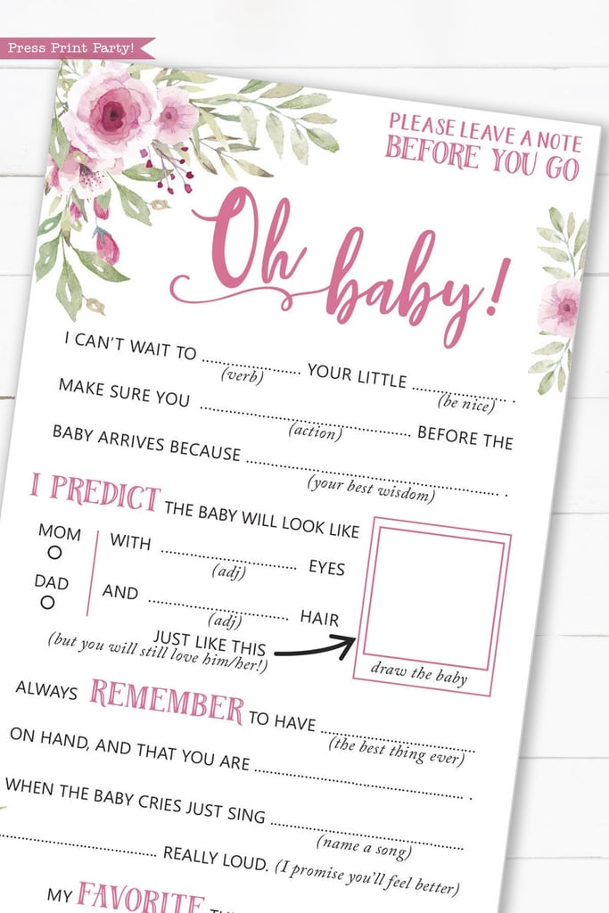 baby shower games for couples