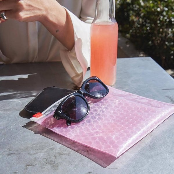 Glossier pink pouch best sale amazon