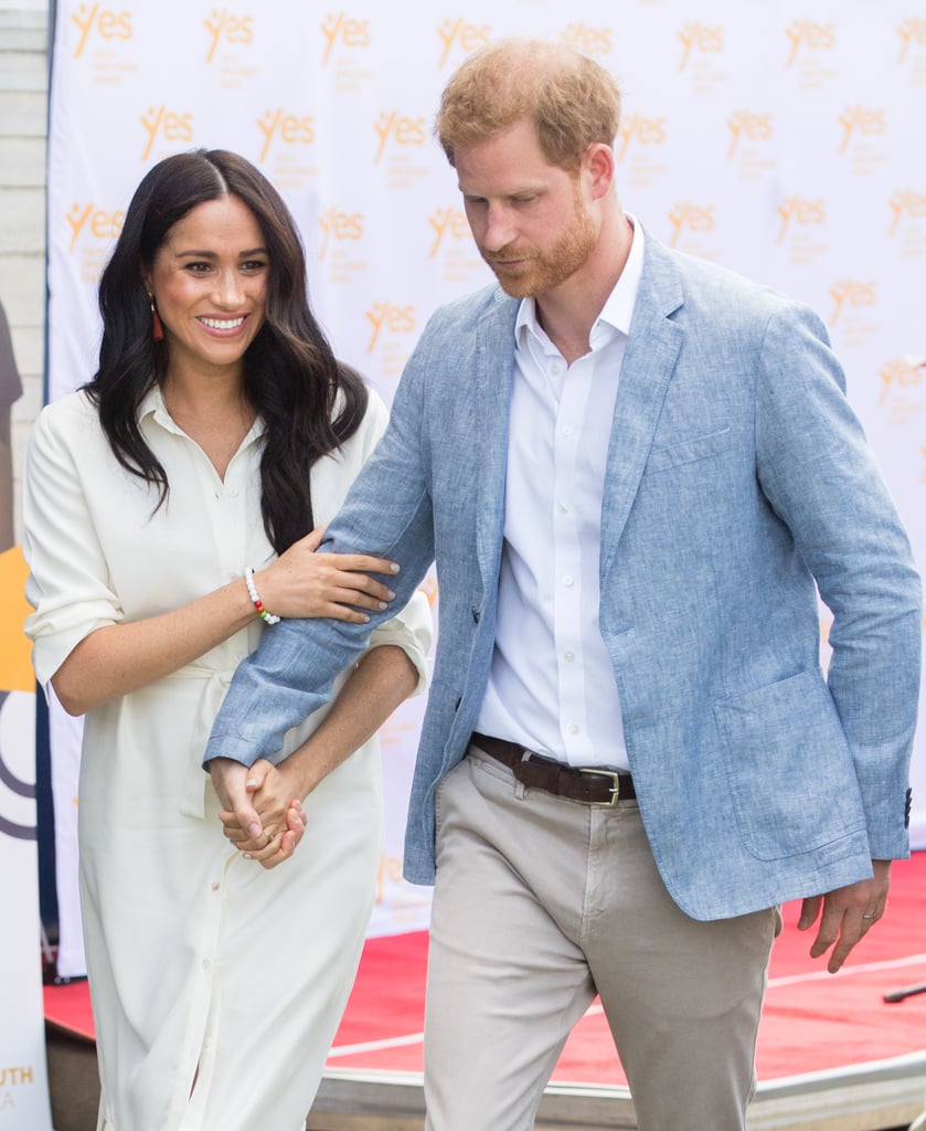 Meghan Markle Wore a White Belted Dress in South Africa