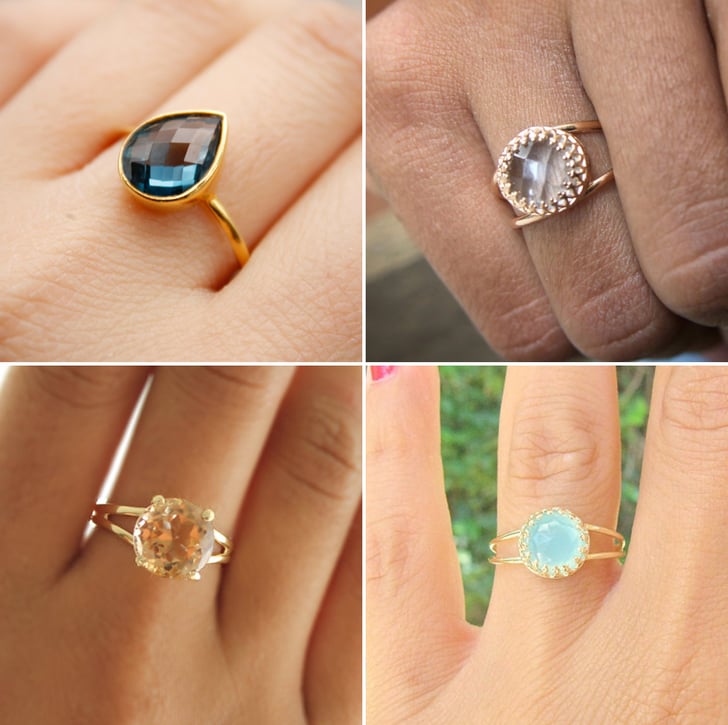Cheap Promise Rings | Promise Rings | Bypass .08ct Diamond Promise Ring in  10k Yellow Gold | SuperJeweler