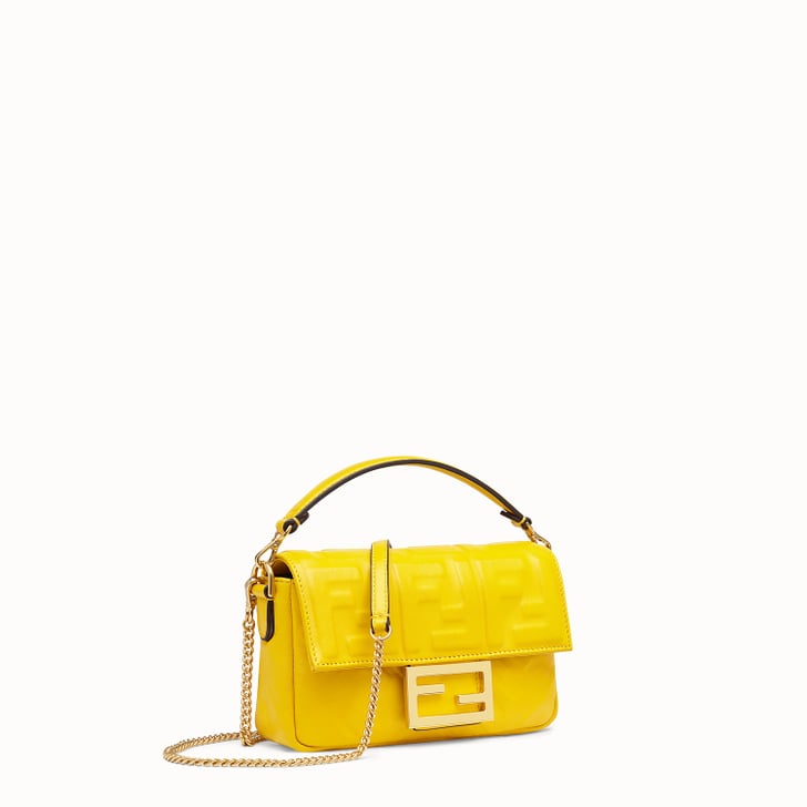 Fendi Yellow leather mini-bag - BAGUETTE | The Fendi Baguette Is Making ...