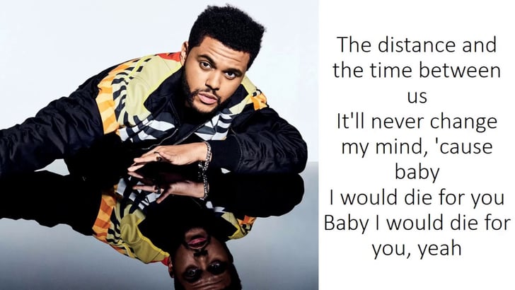 Die For You By The Weeknd Songs To Send To Someone You Love