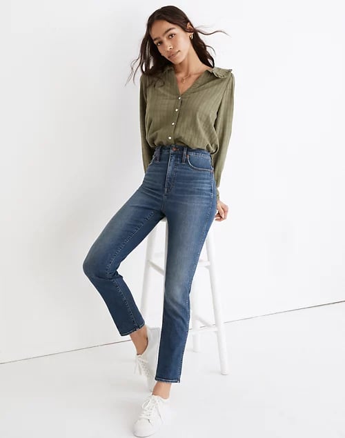 Stretch Denim: Madewell Curvy Stovepipe Jeans
