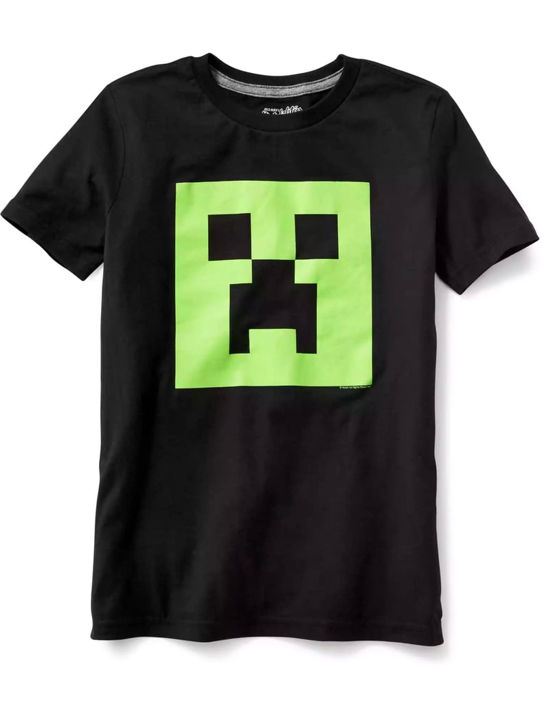 Old Navy Minecraft Creeper Tee