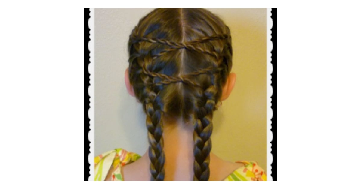 Criss-Cross Braids  Easy Hairstyles For Girls  POPSUGAR 