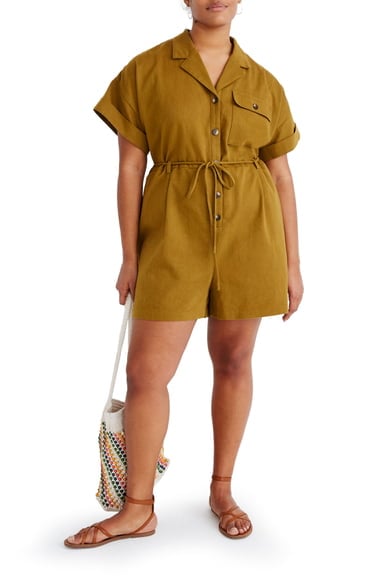 Madewell Belted Safari Romper