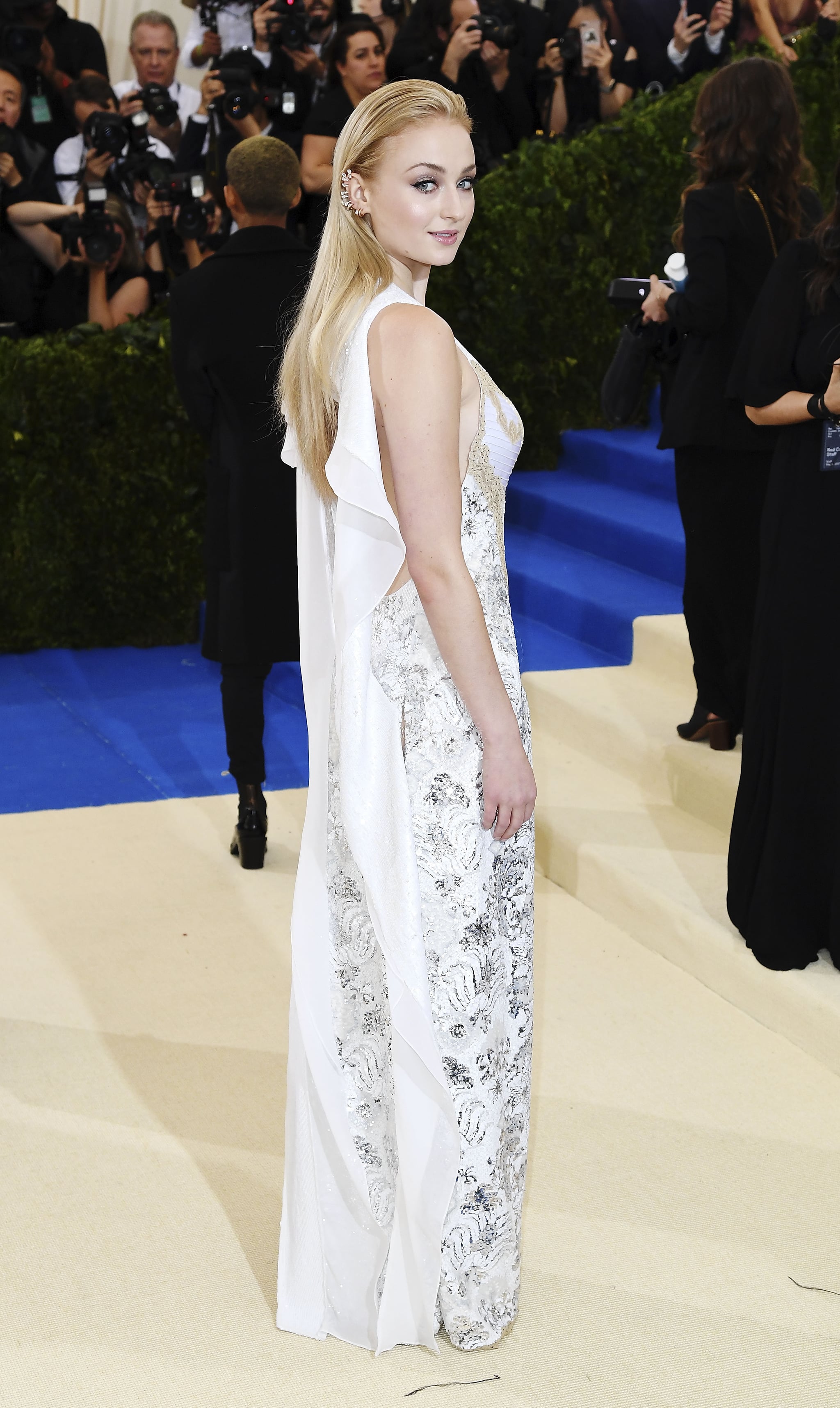 Fashion, Shopping & Style, Sophie Turner Is All Wrapped Up in Elegance in  This Louis Vuitton Dress