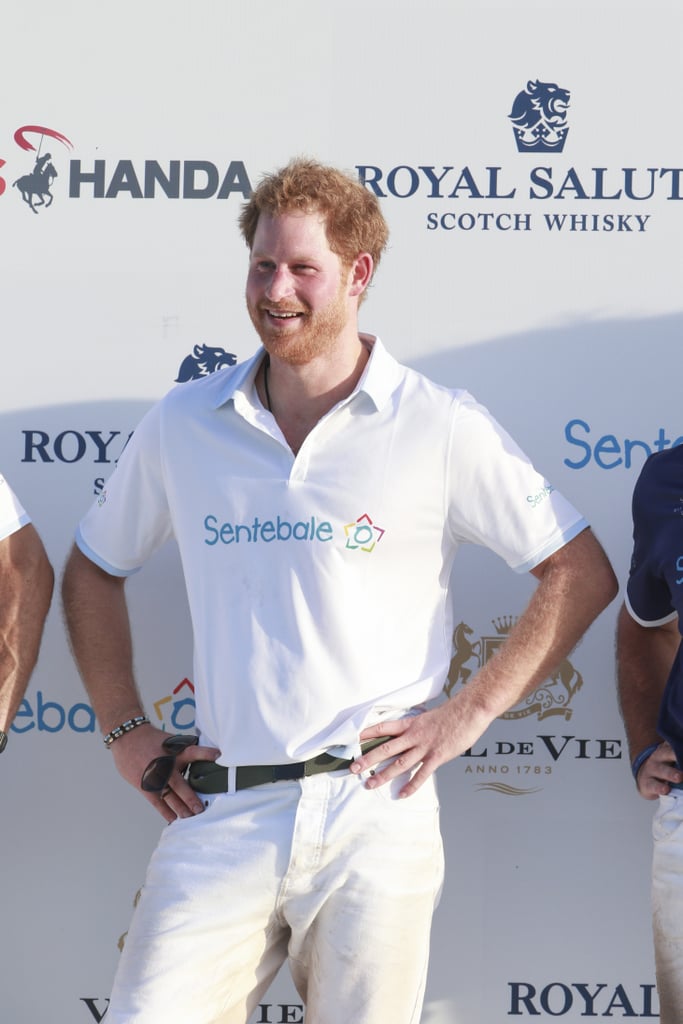 Prince Harry at Sentebale Royal Salute Polo Cup 2015