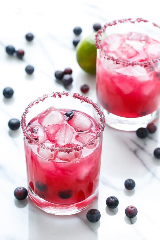 Fresh Blueberry Margaritas