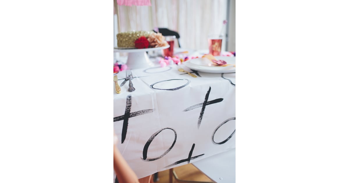 The Diy Tablecloth Galentine S Day Party Ideas